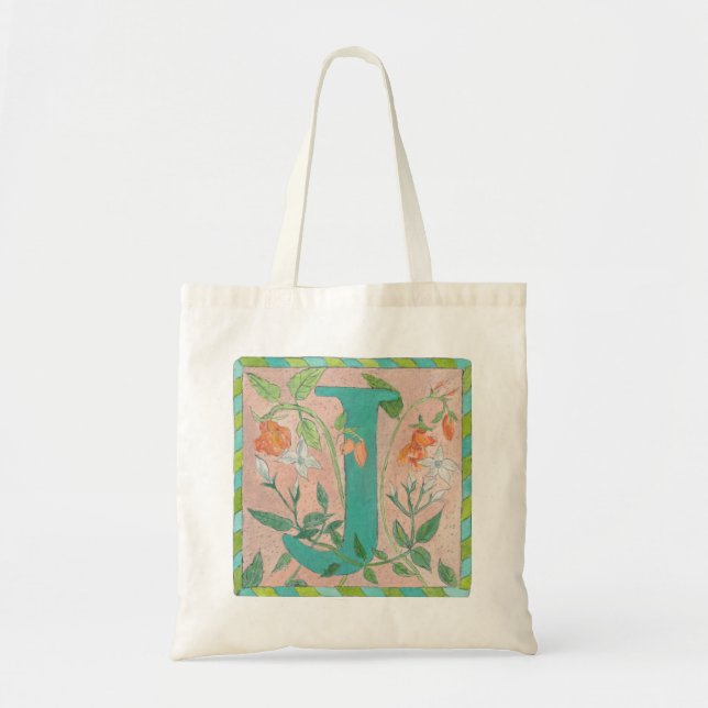 J Illuminated Monogram Tote Bag (Front)