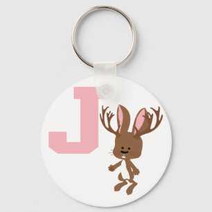 J is for Jackalope Keychain
