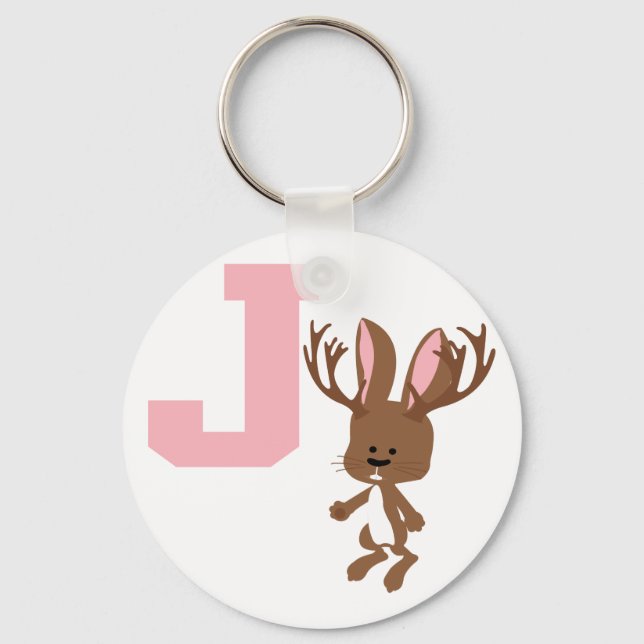 J is for Jackalope Keychain (Front)