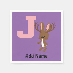J is for Jackalope Napkin