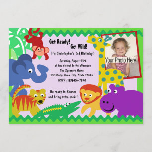 J is for Jungle Invitation