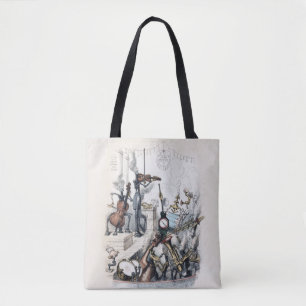 J J Grandville's Anthropomorphic Band Tote Bag