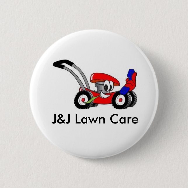 J&J Lawn Care 2 Inch Round Button (Front)