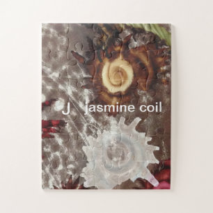 J - Jasmine Coil Alphabet Art Puzzle