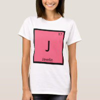 J - Javelin Track and Field Chemistry Symbol