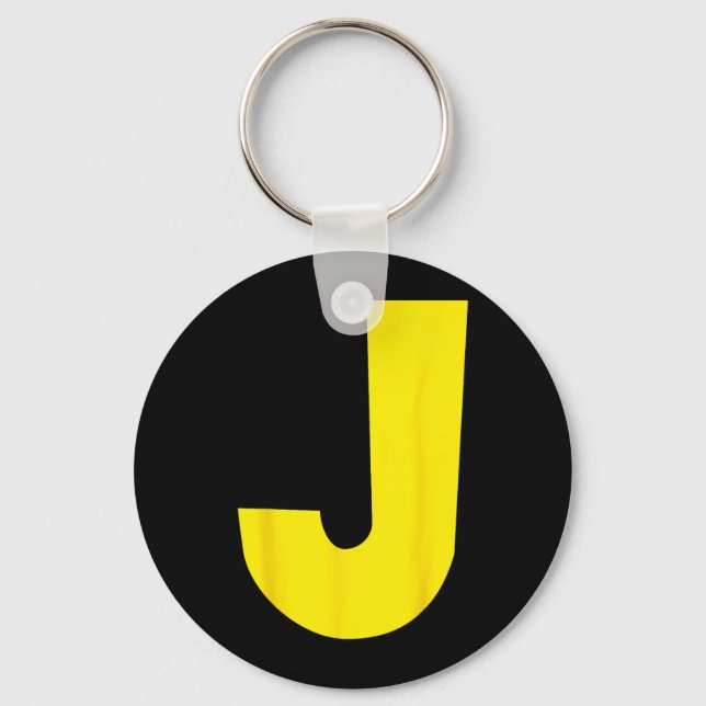 J Letter Chipmunk Group Matching Funny Halloween Keychain (Front)