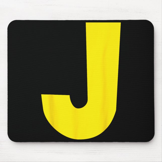 J Letter Chipmunk Group Matching Funny Halloween Mouse Pad (Front)