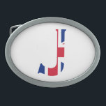 J Monogram overlaid on Union Jack Flag bbcnt Belt Buckle<br><div class="desc">J Monogram overlaid on Union Jack Flag Belt Buckle

Design © Trinkets and Things 2017 - AHP Design. All Rights Reserved.

030417</div>