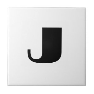 "J" monogram Tile