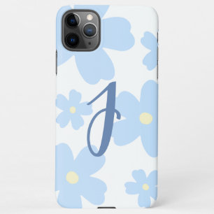 J Name Letter Alphabet Retro Floral Flower Custom iPhone 11Pro Max Case