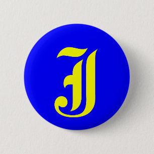 J - OLD ENGLISH 2 INCH ROUND BUTTON
