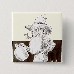 J P Bernard Moonshiner (Sepia) 2 Inch Square Button