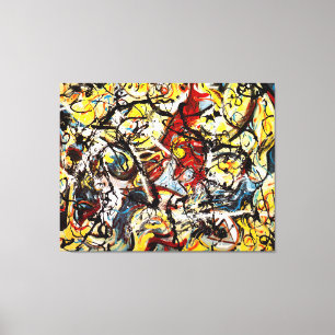 J. P. - Composition with Pouring I - 1943 - Canvas Print