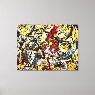 J. P. - Composition with Pouring I - 1943 - Canvas Print