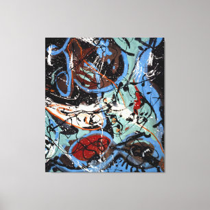 J. P. - Composition with Pouring II - 1943 - Canvas Print