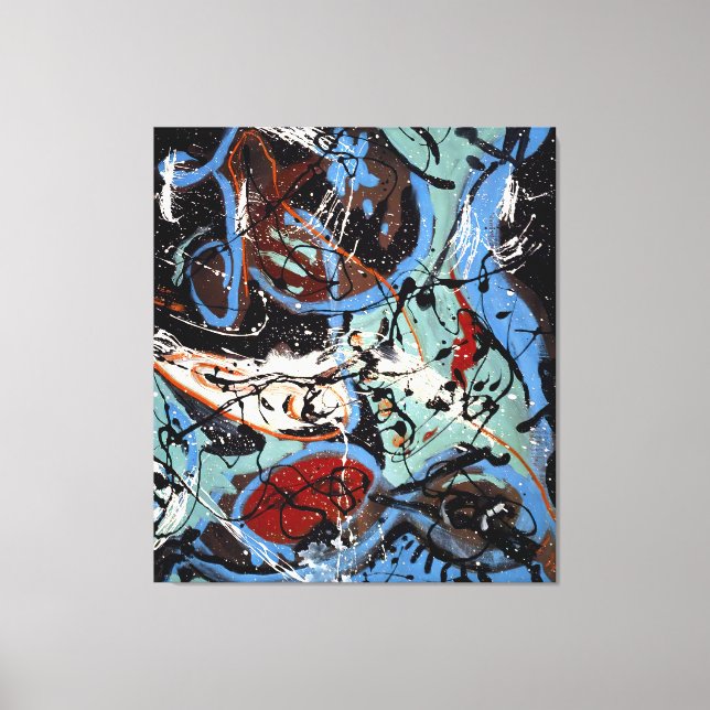 J. P. - Composition with Pouring II - 1943 -  Canvas Print (Front)