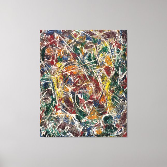 J. P. - CROAKING MOVEMENT - 1946 - Abstract - Canvas Print (Front)