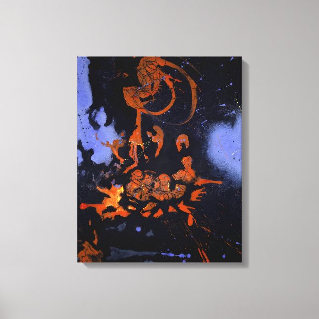 J. P. - ELECTRIC NIGHT - 1946 - Abstract - Canvas Print (Front)