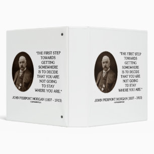 J.P. Morgan First Step Towards Getting Somewhere Binder