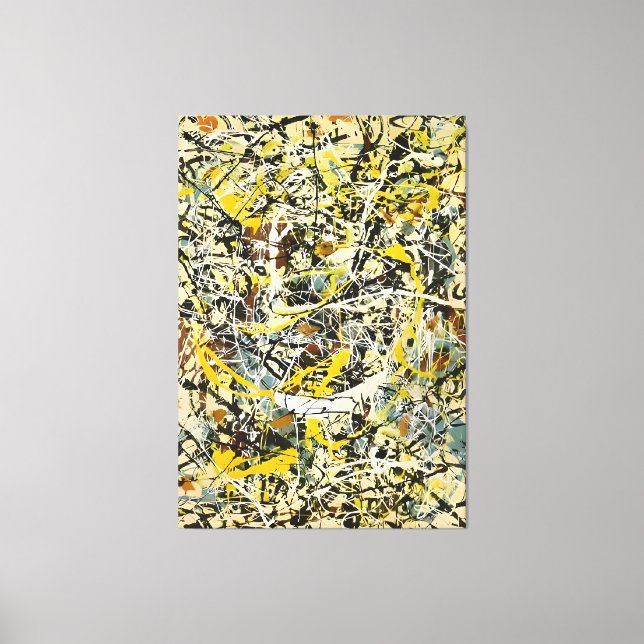 J. P. - Number 19 - 1949 - Action painting - Canvas Print (Front)