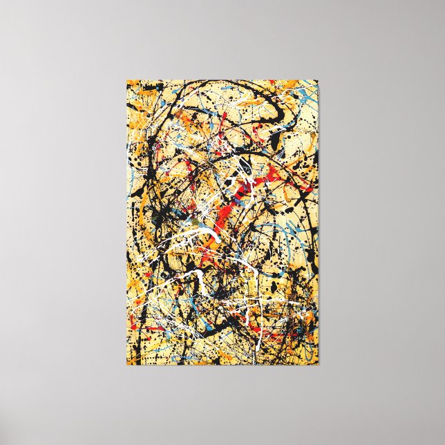 J. P. - Number 20 - 1949 - Action painting - Canvas Print (Front)