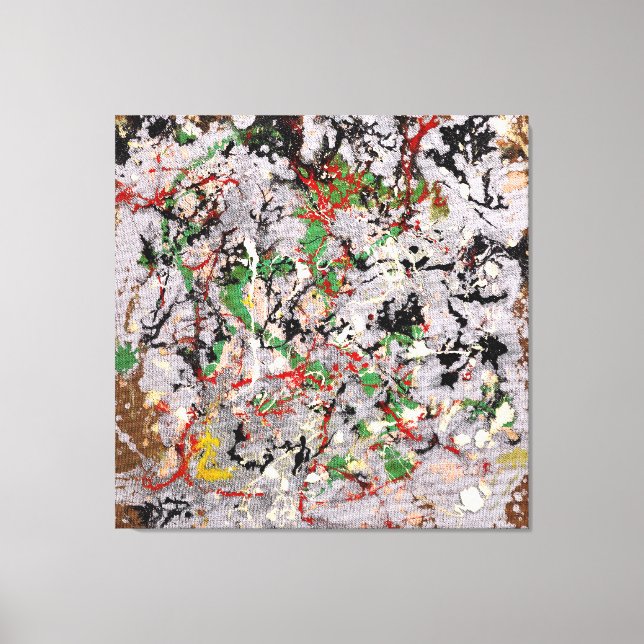 J. P. - Number 21 - 1950 - Action painting - Canvas Print (Front)