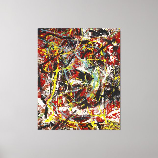 J. P. - Number 22 - 1949 - Action painting - Canvas Print (Front)