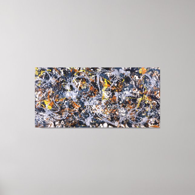 J. P. - NUMBER 3 - 1950 - Action painting - Canvas Print (Front)