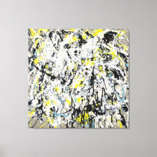 J. P. - NUMBER 6 - 1950 - Action painting - Canvas Print