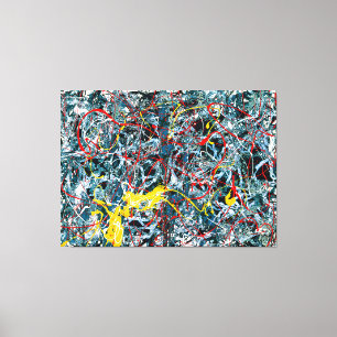 J. P. - Number 6 - Blue, Red and Yellow - 1948-- Canvas Print