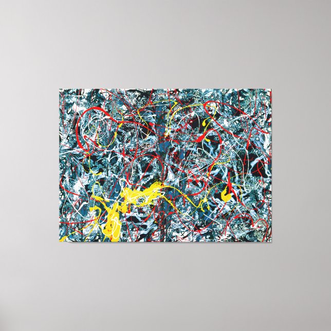 J. P. - Number 6 - Blue, Red and Yellow - 1948-- Canvas Print (Front)