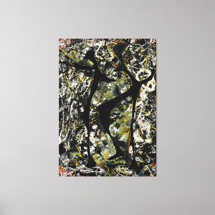 J. P. - RHYTHMICAL DANCE - 1948 - Action painting- Canvas Print