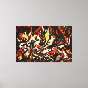 J. P. - THE FLAME - c. 1934-38 - Abstract - Canvas Print