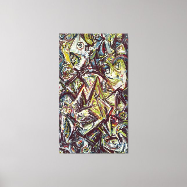 J. P. - TROUBLED QUEEN - 1945 - Abstract - Canvas Print (Front)