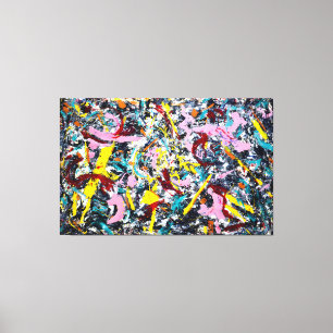 J. P. - UNFORMED FIGURE - 1953 - Action painting - Canvas Print