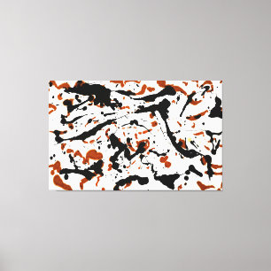 J. P. - UNTITLED - 1951 - Black Pourings - Canvas Print