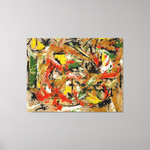 J. P. - UNTITLED - 1953-54 -Abstract Expressionism Canvas Print