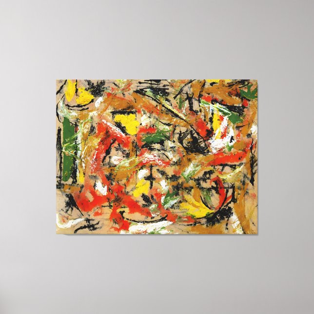 J. P. - UNTITLED - 1953-54 -Abstract Expressionism Canvas Print (Front)