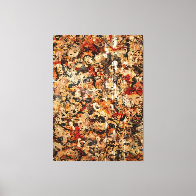 J. P. - UNTITLED - c. 1945-1949 - Action painting- Canvas Print (Front)