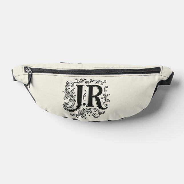 J.R Initials with Decor Fanny Pack (Lay Down)
