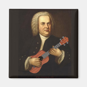 J.S. Bach on Uke Magnet