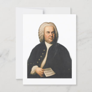 J.S. Bach portrait Postcard
