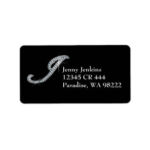 J Script "Diamond Bling" Label