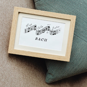 J Sebastian Bach Best Classical Music Composer Poster