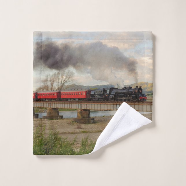 JA1271 crossing the Otaki River, NZ Wash Cloth (Wash Cloth)