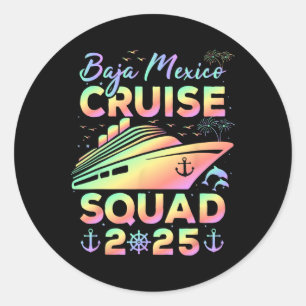 Ja Mexico Cruise 2025 Family Matching Ja Mexico Va Classic Round Sticker