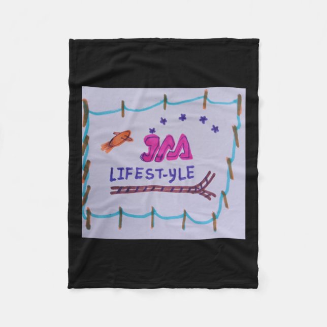Jaa Lifestyle Company Logo Panting  Fleece Blanket (Front)