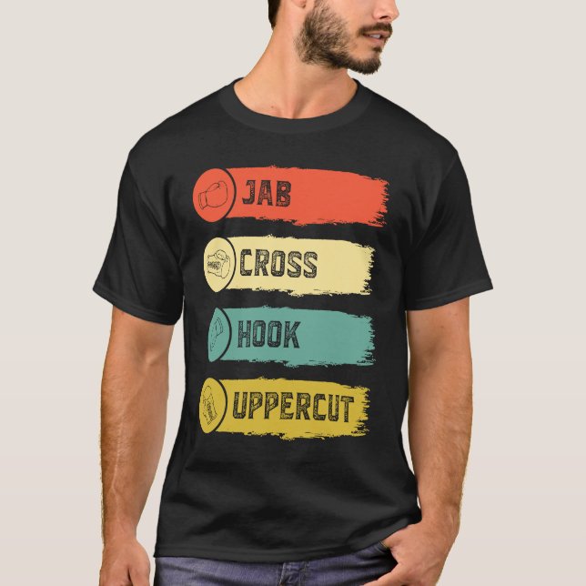 Jab Cross Hook Uppercut  1 T-Shirt (Front)