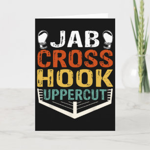 Jab Cross Hook Uppercut Boxer Workout Men Women Ki Card