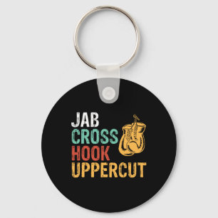 Jab Cross Hook Uppercut Boxer Workout Men Women Ki Keychain